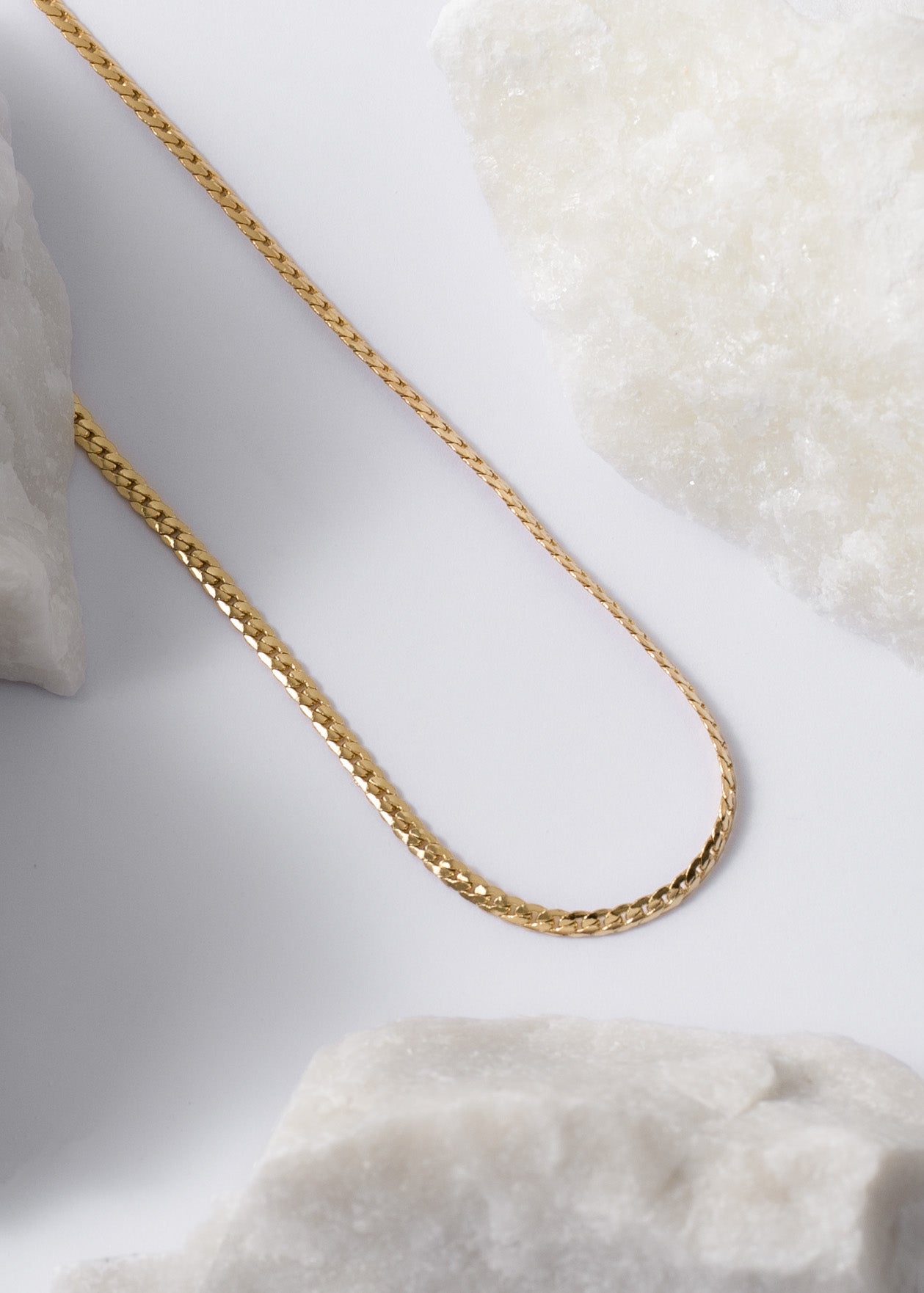 Cadena serpiente plana finita (65cm)