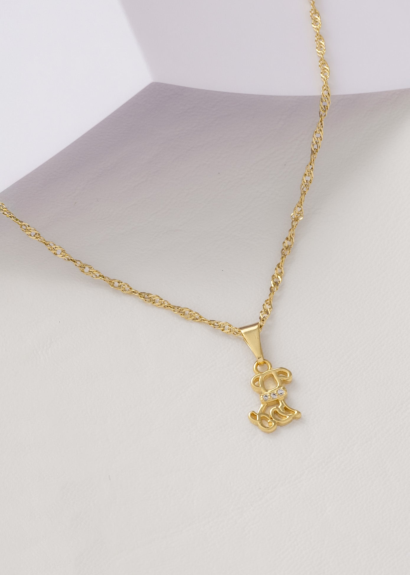 Cadena Singapur (45cm) + Dije Dog